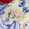 Orecchini pendenti TIRIM Crystal Abalone Shell Zircon Stud Flower Orecchini Giacche per le donne Due modi di indossare accessori moda
