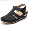 Sandales orthopédiques haut de gamme nouvelles chaussures d'été femme grande taille talons sandales pour chaussures compensées Chaussure Femme décontracté gladiateur plate-forme L230518