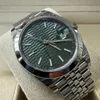 126300 datejust 41グリーンモチーフダイヤルスムースベゼルジュビリーウォッチファッションブランド自動防水サファイアメンズウォッチ