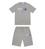 Erkek T-Shirt Yeni Yaz Trapstar T Gömlek ve Şort Takım Lüks Marka Pamuk Erkek TShirt Baskı 2 Parça Takım Kadın Eşofman Ücretsiz Kargo Z0221