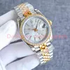 Orologio da uomo di lusso con diamante 40mm data automa 36mm orologio da donna cinturino in acciaio inossidabile oro 904L zaffiro fibbia pieghevole nascosta impermeabile Dhgate Gift Watch