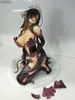 25 cm Native Liaison Olga Discordia Action Figure Kuroinnu Kedakaki Seijo wa Hakudaku ni Somaru Sexy Girls Figurines Figura Toy L230522