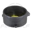 47MM-69MM Flashlight Cover Scope Cover Rifle Scope lens Cover Internal diameter Transparent yellow glass hunting