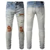 2023 Высококачественные новые мужские дизайнерские джинсы мода скинни скинни прямой стройные джинсы растягивают повседневные брюки мири