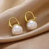 Simpatici orecchini di perle per donna di lusso color oro ciondolano orecchini da sposa gioielli di moda dichiarazione 2023 nuovo