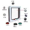 Cages S/m/l 2 Colors Cat Flap Door with 4 Way Flap Door Safety Small Lock for Cat Cat Kitten Pet Door Kit Cat Puppy Security Door