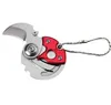 Multi-tool Jacht Opvouwbaar Munt Mes Tool Draagbare mini Sleutelhanger Zakmessen Gear Outdoor Survival Mes Bestanden Roestvrij Staal Zelfverdediging mes Alkingline