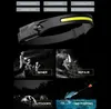 Adjustable outdoor LED Headlamp Super Bright Waterproof USB Rechargeable Head Lamp COB Motion Sensor lamp Light Band Headlamps for cyling running Alkingline