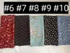 Sjaals 20 stks 115 115 cm Gedrukt Bloemen Chiffon Sjaal Malediven Vierkante Foulard Hijab Femme Zachte Bandana Hoofdband Luxe ontwerpers