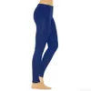 Leggings da donna 40% CALDOLadies Tinta unita Elastico Vita alta Leggings sottili Yoga Alta elasticità Sport Fitness Leggings Hip Running Pantaloni da allenamento P