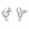 Charme Amour Symbole Saut Coeur Dauphin Boucles D'oreilles pour les Femmes Oreille Rencontres Cadeau De Mode Bijoux R230603