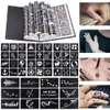 Stencils 264Maps 17 Sheet Waterproof Henna Tattoo Painting Templates Mehendi Airbrush Glitter Temporary Body Art Set Decal DIY Painting