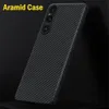 Coque mince en aramide véritable en fibre de carbone d'origine pour coque arrière Sony Xperia 1V Matte Armor