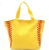 Sacos de bola de futebol de futebol criativos bonitos canvas softball sacolas com fecho de ferrolhos pacote de esportes bolsa de beisebol bolsas de esportes casuais