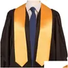 Altri tessuti per la casa 100 Pz / lotto 72 pollici Grad Senior Student Vneck Stampa del logo Sublimazione Blank Stole di laurea per studenti Drop Dhcu5