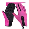 Utomhus Varma fullfingerhandskar Polar Fleece Capacitive Pekskärmhandskar för smart mobiltelefon Vintertät Bike Cycling Ski Glove