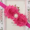 2 pezzi accessori per capelli fascia per fascia morbida natalizia fascia per capelli turbante bambini neonati copricapo bambina fiore perla regalo floreale