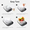 Bakeware Sinocare oz/ml/g de pesos escala em aço inoxidável equilíbrio eletrônico Medida Ferramentas LED Escala de cozinha Libra Libra