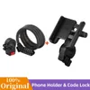 Support de téléphone d'origine NINEBOT MAX G30 F20 F30 F40 antivol Code serrure Scooter électrique téléphone Navigation support accessoire