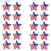 NOTCC 10 par American Flag Print Star Shape Thin Breattable Nipple Covers för Women Raver Party Disponibla Breast Pasties L230523