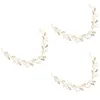 Bandanas 3 Peças Noiva Headpieces Casamento Headband Bridal Hair Pearl Headbands Mulheres 27x2.5x0.5cm Broca de Vidro