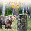 Jaktkameror utomhus 20MP 1080p HD Camera Night Vision PO Video Surveillance Wildlife Trail IP66 Waterproof Traps 230603