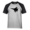 Herren-T-Shirts, klassischer Warplane-Druck, Erwachsenen-Shirt, Raglanärmel, Baumwolle, Herren-T-Shirts, T-Shirt-Oberteile