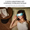 Massaggiatore per occhi Massaggiatore per occhi con compressione del calore Massaggiatore musicale Bluetooth per rilassarsi e ridurre l'affaticamento degli occhi Migliorare il sonno 230602