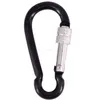 Kamp Ekipmanları Açık Hava Spor Ekipmanları D Halka Kabar Kampı Keychain Alüminyum Kilitli Karabin Hook Carabiner Buck Hooks