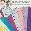 Emballage cadeau 24 enveloppes budgétaires de couleur avec trou de perforation système d'enveloppe de trésorerie plus épais organisateur d'argent d'épargne