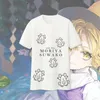 Camisetas masculinas Touhou Project Gensokyo Moriya Suwako Cosplay T-shirt Frogt Shirt Algodão Summer Short Sleeve Tees Tops