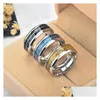 Band Rings The Lord Of Ring Sier Gold Letter Finger Stainless Steel Brave Hope Inspirational Jewelry Women Men Drop Delivery Dhvyp