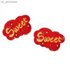 NOTCC 10 Pairs Red Cloud Sweet Letter Nipple Covers for 20s Young Women Disposable Cute Chest Stickers Rock Breast Pasties L230523