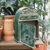 Trädgårdsdekorationer utanför brevlådor Väggmonterad Post Box Letter Metal Farmhouse Decoration Crafts Mailbox Vintage 230603