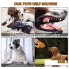 Jouets pour chiens mâche peluche grinçante en peluche pour l'ennui stimulant le jeu résistant à la mastication sûr et non toxique délicieux dinde Dhnyj