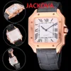 MENS Fashion Mechanical Automatic Watches DayDate President Square Roman Dial Designer Rose Gold Watch Man Sapphire Wristwatches313y