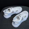 2021New Summer White Shoes Women's All-Match Internet Celebrity Leisure Pump Sandali sportivi Walking and Running Flat Fashion L230518