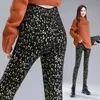 Capris Lucy ever Sexy léopard motif crayon pantalon 2022 automne hiver épais laine femmes chaud haute élastique collants P230602