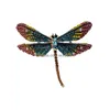 Pins Brooches Alloy Inlaid Color Diamond Drip Enamel Dragonfly Insect Brooch Exaggerated Personality Pins For Women/Men Wholesale D Dh1Uw