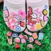 Venda imperdível 50 pçs PVC Sapato Charms Pink Hat Bag Camera Notebook Acessórios DIY Shoe Decoration Para Jibz Kids X-mas Gift