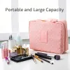 Quality Waterproof Portable Travel Multifunctional Makeup Bag with Multiple Compartments Make Up Toiletry Organizer for Women and Girls