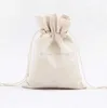 Sac cadeau de Noël Sacs en toile de coton pur avec cordon de serrage 15 sacs de Noël de conception pour enfants Cadeaux Candy