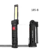 Portable COB Flashlight Torch USB Rechargeable LED Work Light Magnetic COB Lanterna Hanging Hook Lamp For Outdoor Camping repair Tool