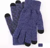 winter warme gebreide touchscreen handschoenen met fleece gevoerde dikke buitensporten warmere handschoen wanten antislip handschoen kerstcadeau