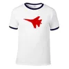 Herren-T-Shirts, klassischer Warplane-Druck, Erwachsenen-Shirt, Raglanärmel, Baumwolle, Herren-T-Shirts, T-Shirt-Oberteile