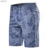 Men's Shorts Man Shorts Summer Cotton Middle Waist Male Luxury Casual Business Men Shorts Printed Beach Stretch Chino Classic Fit Short Homme J230218 L230520