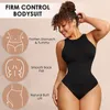 Femmes Shapers Femmes Sexy Body Shaper Sans Manches Racerback Débardeur Mode Mince Solide Bodys Col Haut Femme String Shapewear Combishorts