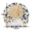 2PCS Hair Accessories Cap Spring Spring Flower Baby Baby Hat na noworodka miękkie bawełniane chłopcy turbanowe opakowania na głowę