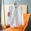 Mody T-shirty Mężczyźni 2024S Pure It-Thom Brown Long Rleeve Shirt M-4xl LOOPBACK Inżynieria letnia zużycie Stripe Bluza Załóż pul.