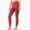 Pantaloni attivi TASCA POSTERIORE Tinta unita Elastico Allenamento Palestra Yoga Donna Accogliente Morbido Nudo Traspirante Collant Fitness Leggings Sportivi